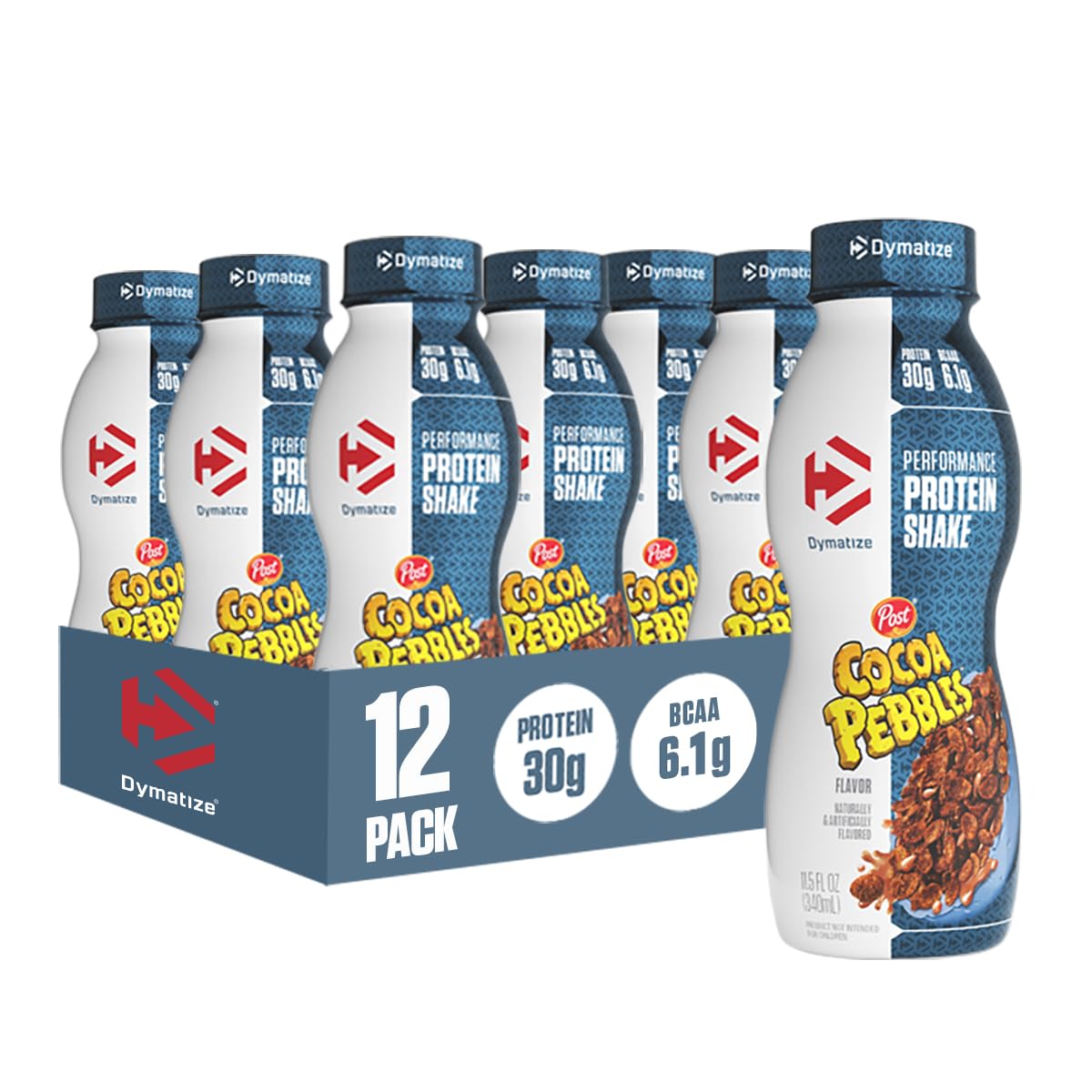 Dymatize 30g High Protein Performance Shake, Fruity Pebbles, 12 Pack