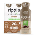 Ripple Vegan Protein Shake | Vanilla | 20g Nutritious Plant Based Pea Protein | Shelf Stable | No GMOs, Soy, Nut, Gluten, Lactose | 12 Oz, 4 Pack