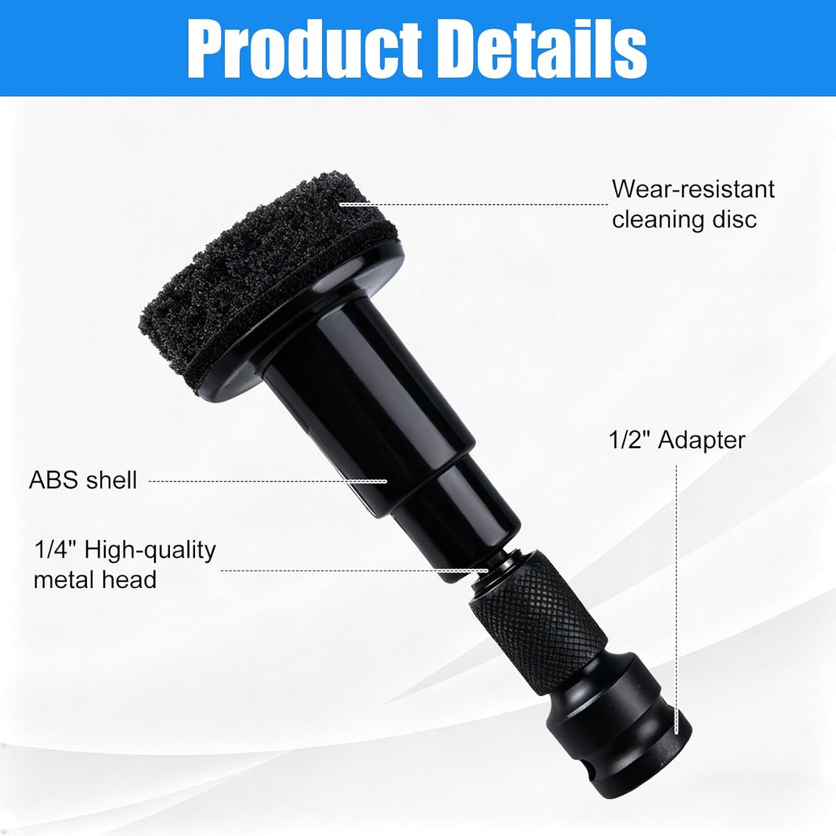 12Pcs Wheel Hub Cleaning Tool & Wire Wheel Kit -Quick Rust Removal | Fits Power Drill & 1/2" Impact Wrenches,Wheel Hub Resurfacing Kit with 6 cleaning pads,3 wire wheels,1rust remover brush