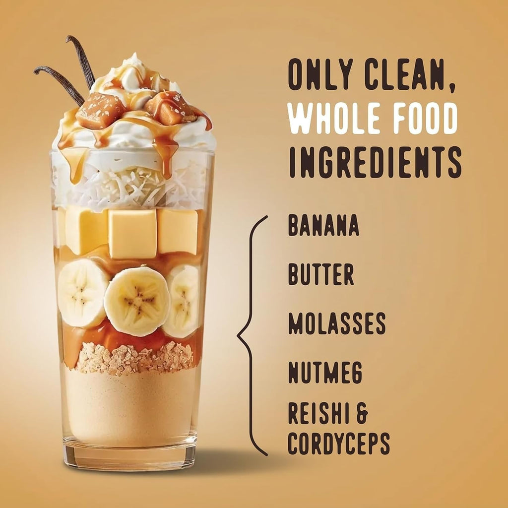 FlavCity All in One Protein Shake Powder, Salted Caramel - On the Go Meal Alternative + Collagen Peptides, Reishi & Cordyceps - Focus, Skin, Hair & Joint Support - 100% Grass Fed Whey, 20 Servings