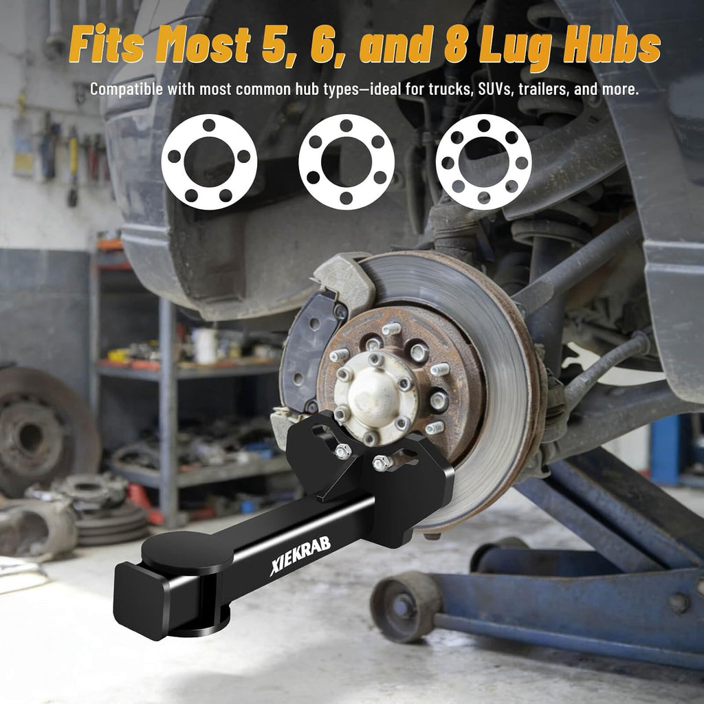 Upgraded Wheel Hub & Bearing Removal Tool Kit – Heavy Duty Hub Puller for 5, 6, 8 Lug Axle Bolt Hubs, Universal Bearing Remover & Installer Set for Car, Truck & SUV Maintenance