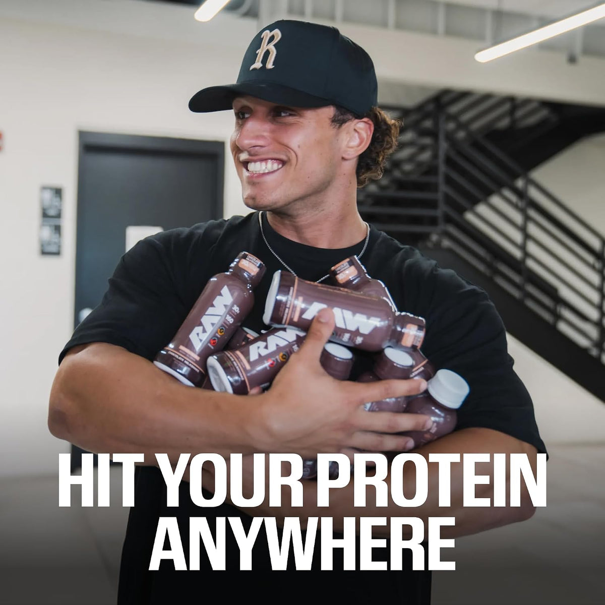 RAW Ready-to-Drink Protein Shake, Cookies & Cream - RTD Protein Drinks with Grass-Fed Whey Isolate for Post-Workout - Zero-Sugar & Gluten-Free Meal Replacement Drink & Breakfast Shake, 12 Fl Oz