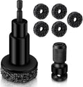 Wheel Hub Cleaning Kit,Wheel Hub Resurfacing Kit,Brake Hub Cleaning Kit | Includes 5 Pads,Fits Power Drill or 1/2" Impact Driven Wrenches - Quick Rust Removal for Lug Studs and Rotors