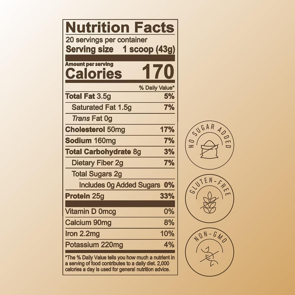 FlavCity All in One Protein Shake Powder, Salted Caramel - On the Go Meal Alternative + Collagen Peptides, Reishi & Cordyceps - Focus, Skin, Hair & Joint Support - 100% Grass Fed Whey, 20 Servings
