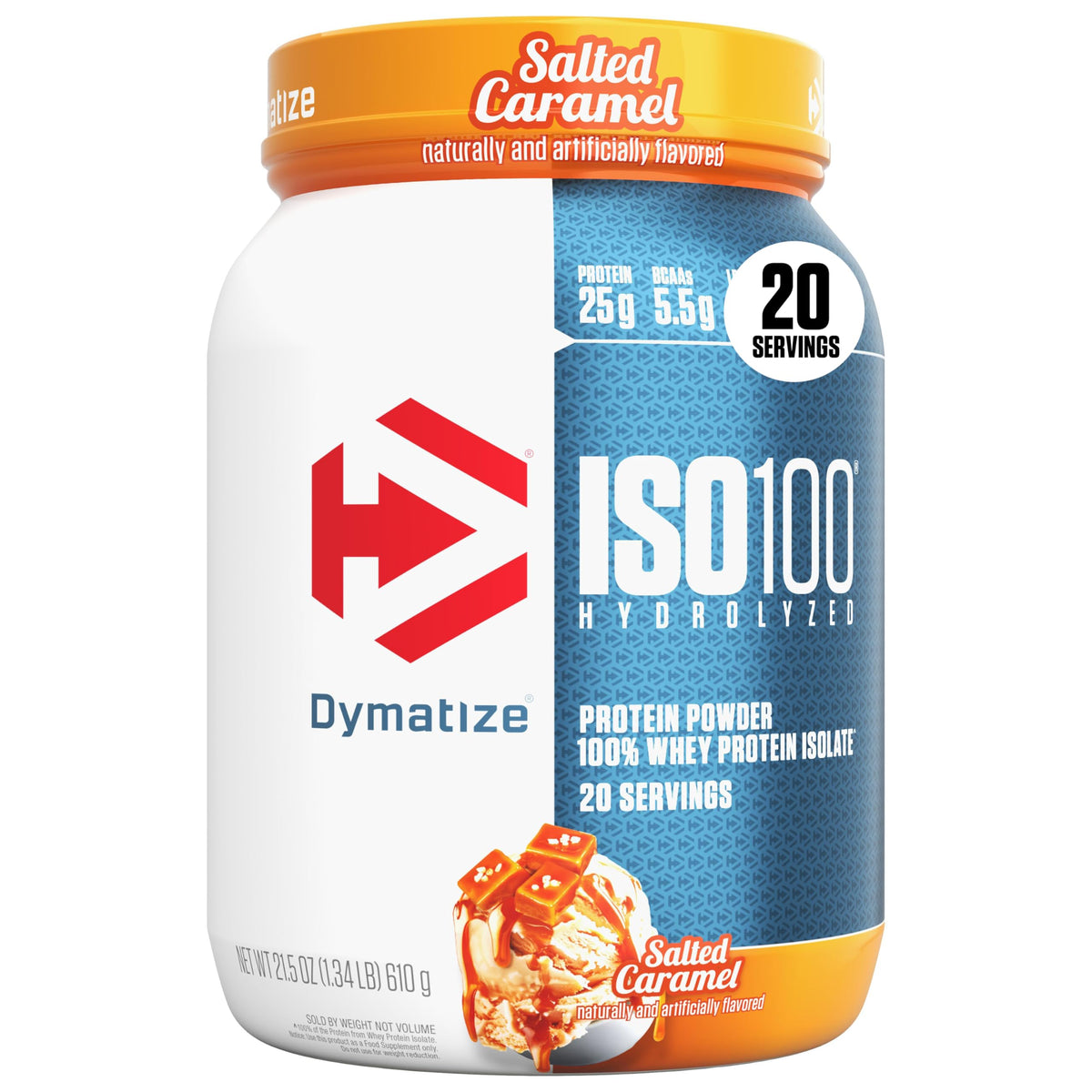 Dymatize ISO100 Protein Powder, 100% Whey Isolate, Gourmet Vanilla