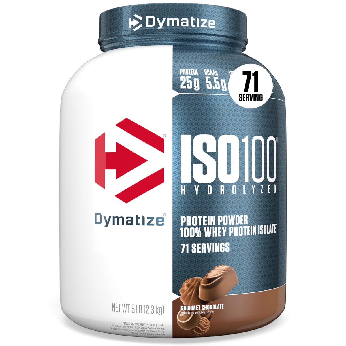 Dymatize ISO100 Protein Powder, 100% Whey Isolate, Gourmet Vanilla