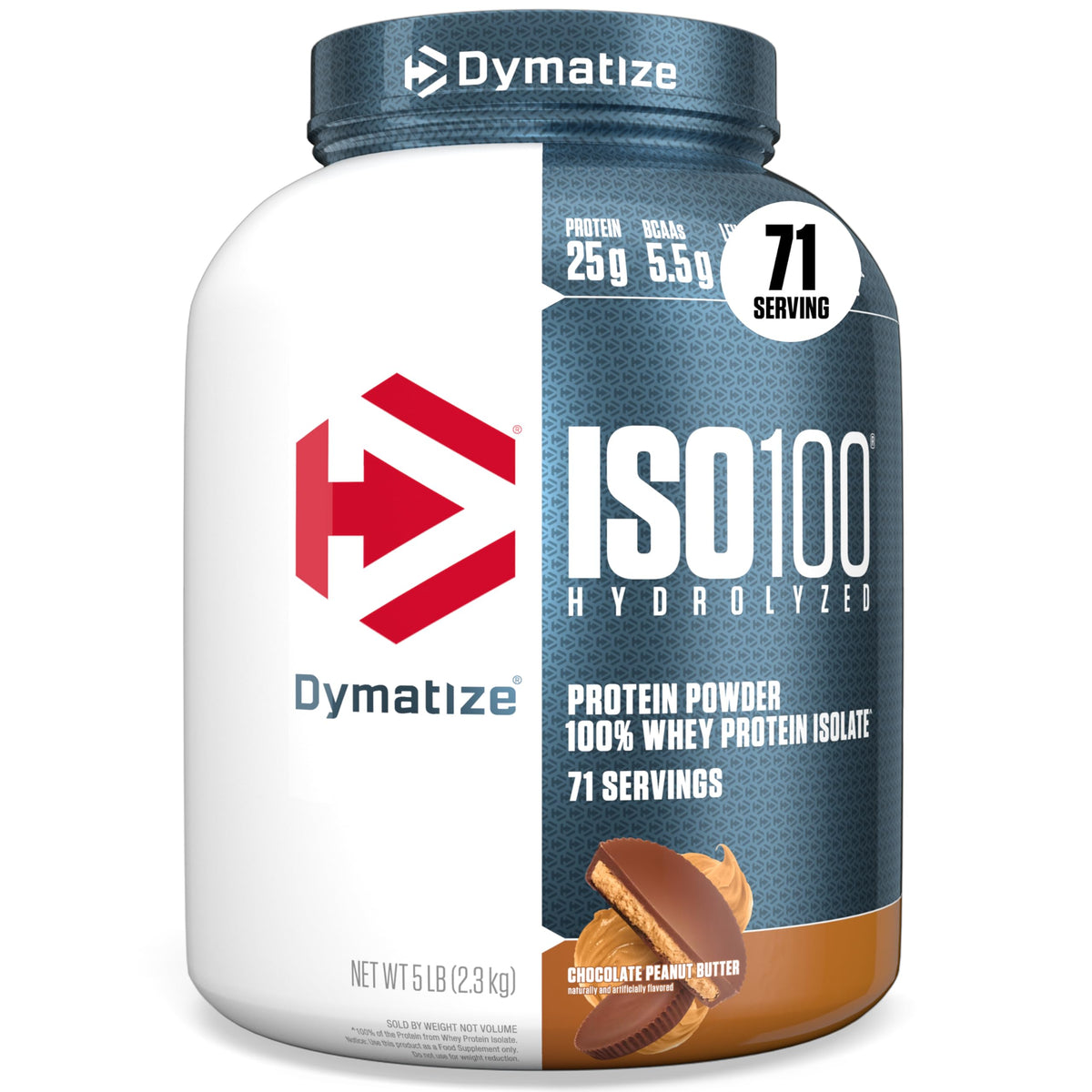Dymatize ISO100 Protein Powder, 100% Whey Isolate, Gourmet Vanilla