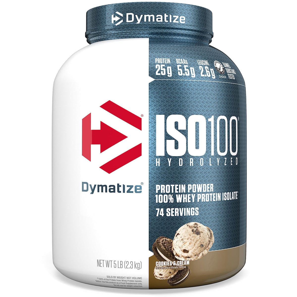 Dymatize ISO100 Protein Powder, 100% Whey Isolate, Gourmet Vanilla